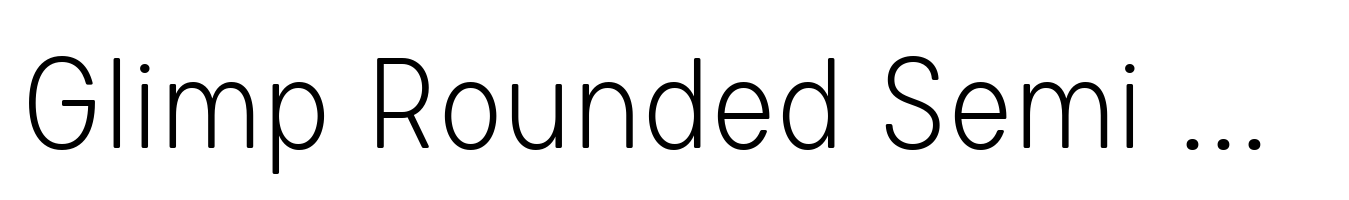Glimp Rounded Semi Condensed Extra Light